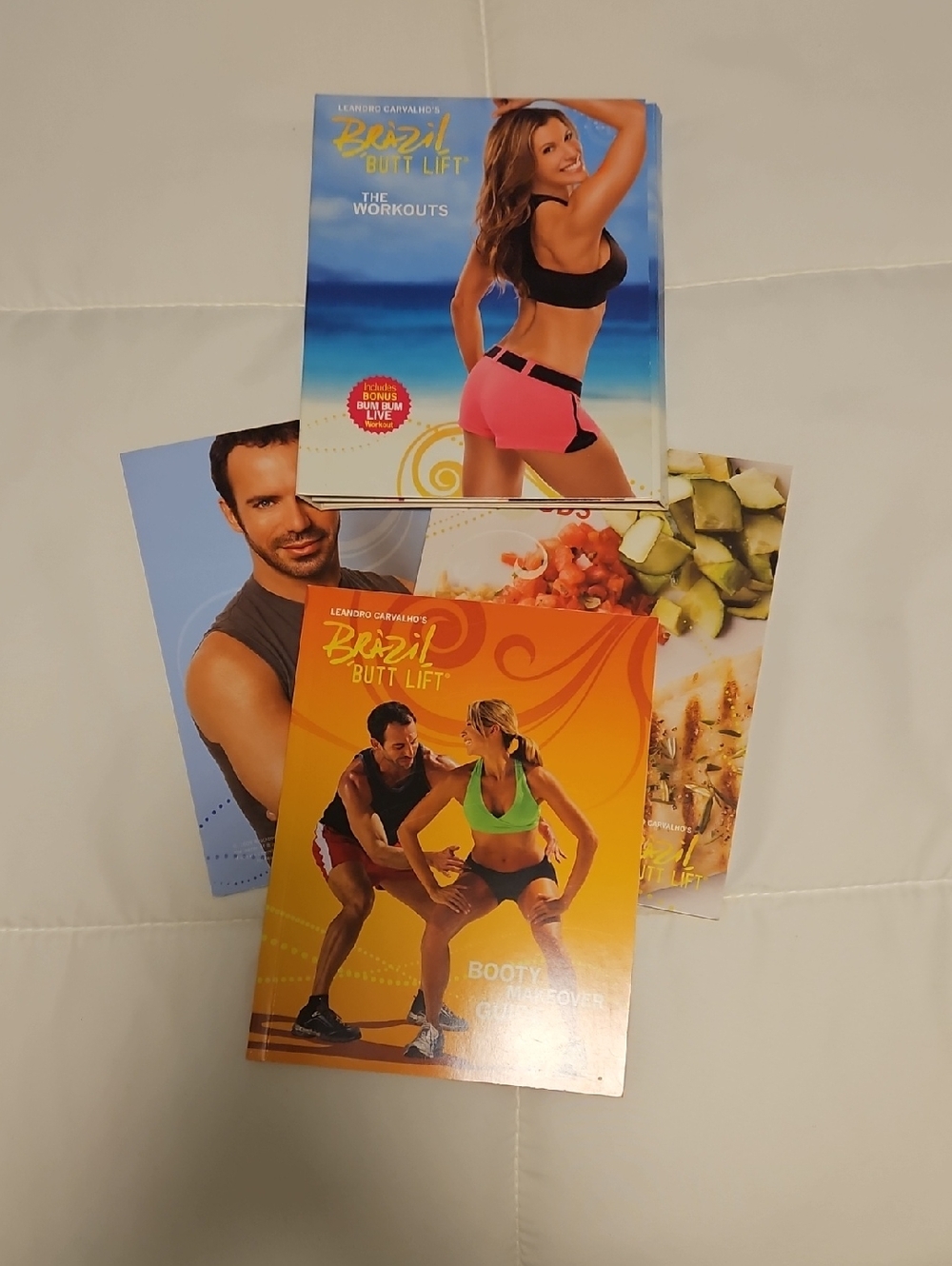 Beachbody Brazil Butt Lift Workout DVD Set - Blue, Pink, Orange, Yellow, Green